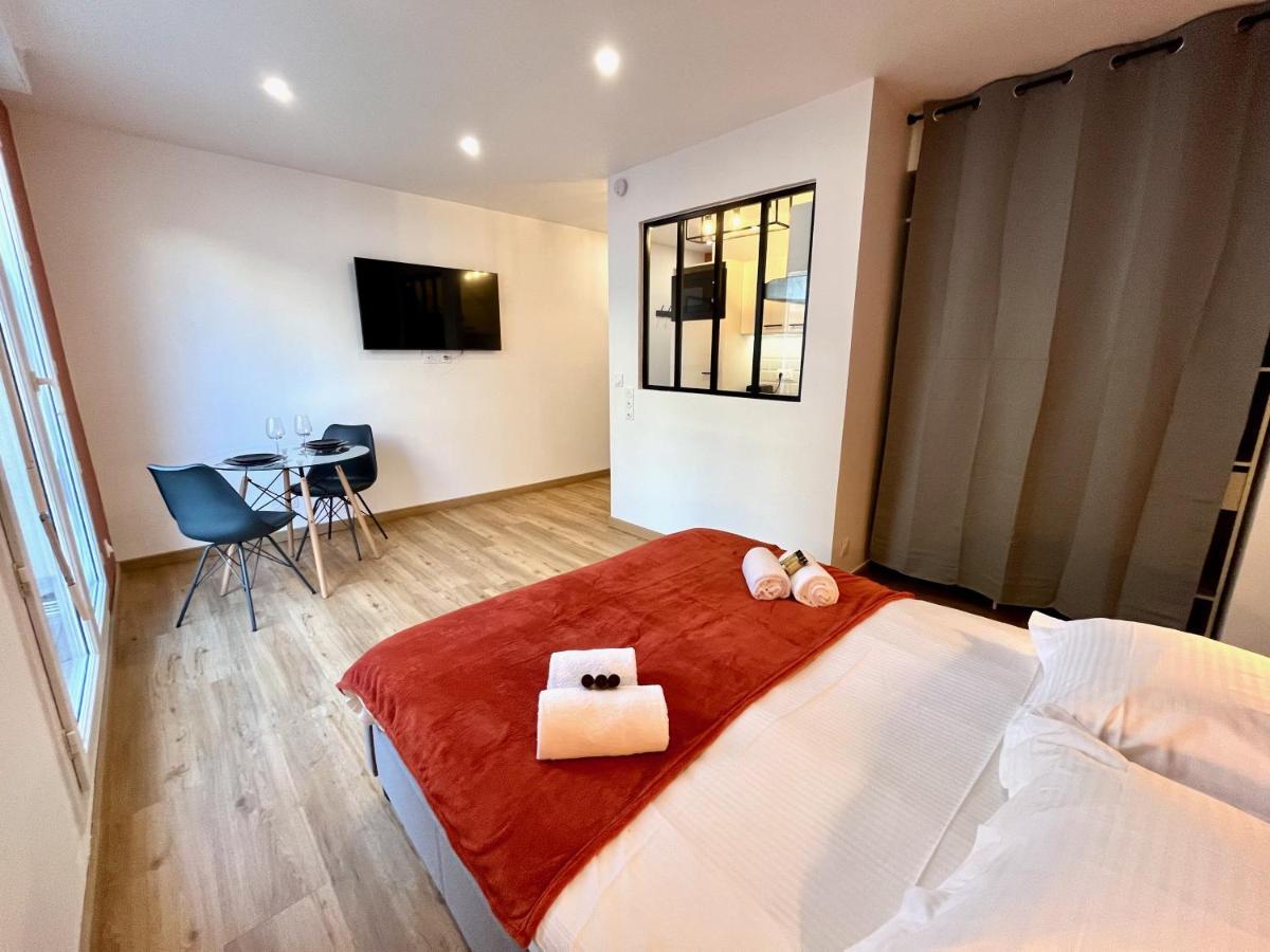 Studio Avec Grande Terrasse Et Parking Privatifs Caen Bagian luar foto